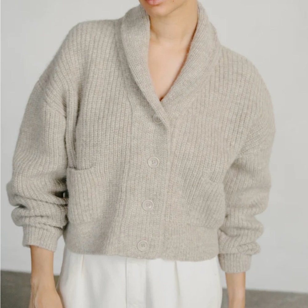 Ozma Sloan Cardigan Brush Alpaca Blend XS (see description)
